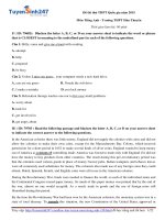 ĐỀ THI THỬ MÔN ANH VĂN Hàn Thuyên lần 1 năm 2015