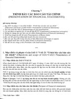 Chương 7 TRÌNH BÀY CÁC BÁO CÁO TÀI CHÍNH