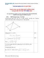 Tuyển tập các bài toán có lời giải hình học không gian