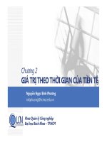 [Lập và phân tích dự án cho kỹ sư] Bài 2- Giá trị theo thời gian của tiền tệ