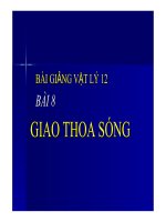 Bài giảng giao thoa sóng vật lý 12