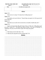 Đề kiểm tra HKII Vật lý 8 (10-11)