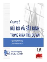 [Lập và phân tích dự án cho kỹ sư] Bài 8- Rủi ro và bất định trong phân tích dự án