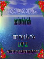 Lop 2 TLV: Nghe va  tra loi cau hoi