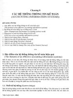 Chương 8 CÁC HỆ THỐNG THÔNG TIN KẾ TOÁN  (ACCOUNTING INFORMATION SYSTEMS)