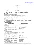 Giáo án lớp 1 trọn bộ