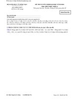 giải đề Hóa A 2010