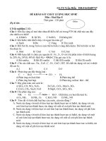 ĐỀ KHẢO SÁT CHẤT LƯỢNG HỌC SINH LỚP 8