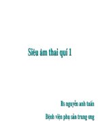 Bài giảng siêu âm thai quý 1