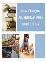 ĐỒ ÁN THƯ VIỆN TÌM HIỂU ĐỀ TÀI