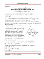 Các dạng toán về vecto trong không gian