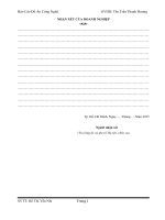 ĐỒ ÁN CHUYÊN NGÀNH CÔNG NGHỆ MAY ĐỀ TÀI: Tổ Chức Quản Lý Điều Hành Phân Xưởng May TẠI CÔNG TY CỔ PHẦN MAY NHÀ BÈ