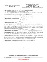 đề thi thử đại học môn toán trường chuyên trần phú