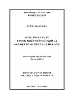 Nghệ thuật tự sự trong Thiên Thần Sám Hối và Giã Biệt Bóng Tối của Tạ Duy Anh