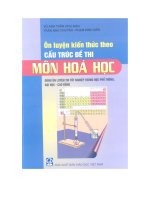 ôn luyện kiến thức theo cấu trúc đề thi môn hóa học