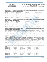 đề thi thử tiếng anh số 2