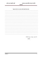 ĐỒ ÁN THIẾT KẾ NGÀNH MAY  THIẾT KẾ ÁO KHOÁT NỮ MÃ HÀNG MANTO  XÂY  DỰNG BỘ TÀI LIỆU KỸ THUẬT CHO SẢN PHẨM