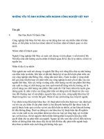 Những nhân tố cơ bản ảnh hưởng đến ngành công nghiệp dệt may hà nội