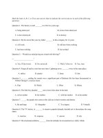 Đề thi tiếng Anh kèm theo đáp án