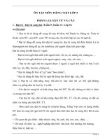 ÔN TẬP MÔN TIẾNG VIỆT LỚP 5