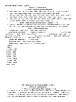 Các bài toán hay nhất lớp 5