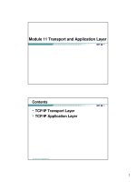 Tài liệu học CCNA kỳ 1 mod11 tranport and application layer