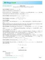 đề thi thử môn  tóan hay