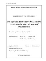 Xây dựng hệ thống truy xuất thông tin hàng hóa bằng mã vạch từ smartphone