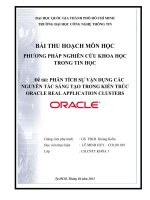 PHÂN TÍCH SỰ VẬN DỤNG CÁC NGUYÊN TẮC SÁNG TẠO TRONG KIẾN TRÚC ORACLE REAL APPLICATION CLUSTERS