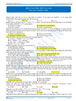 Biện luận công thức cấu tạo ôn thi đại học cao đẳng môn hóa