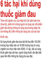 TAC HAI CUA VIEC DUNG THUOC GIAM DAU
