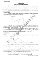 Chuyên đề dùng đồ thị trong hóa học