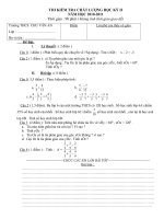 THI KIỂM TRA CHẤT LƯỢNG HỌC KỲ II