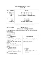 Giáo án  phụ đạo lớp 1 tuần 30