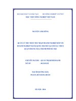 Quản lý thu thuế thu nhập doanh nghiệp đối với doanh nghiệp ngoài quốc doanh tại chi cục thuế quận hoàng mai thành phố hà nội