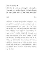 Bài viết số 7 lớp 10