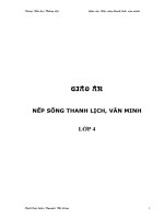 Nếp sống thanh lịch văn ming lớp 4