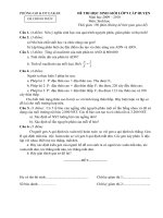 Đề thi học sinh giỏi  huyện 09-10 có đáp án