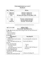 Giáo án phụ đạo lớp 1 tuần 31