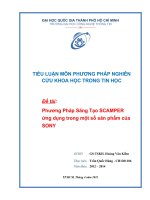 Phương Pháp Sáng Tạo SCAMPER ứng dụng trong một số sản phẩm của SONY