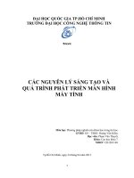 CÁC NGUYÊN LÝ SÁNG TẠO VÀ QUÁ TRÌNH PHÁT TRIỂN MÀN HÌNH MÁY TÍNH