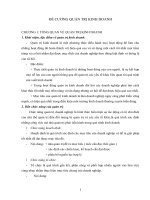 Đề cương môn quản trị kinh doanh - Đại học Thăng Long