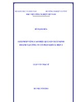 Giải pháp nâng cao hiệu quả sản xuất kinh doanh tại công ty cổ phần khí cụ điện i