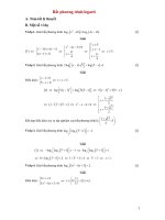 Chuyên đề bất phương trình logarit