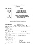 Giáo án phụ đạo lớp 1 tuần 27