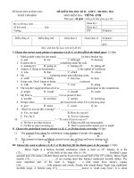 Đề và DA HKII 10-11 SGD.TPHCM