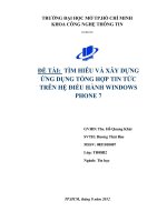 Tìm hiểu và xây dựng ứng dụng tổng hợp tin tức trên hệ điều hành Windows Phone 7