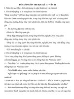 ĐỀ CƯƠNG ÔN THI HỌC KỲ II – VĂN 11