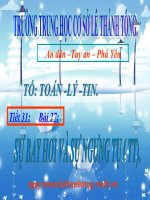 TIET 31  SU BAY HOI VA SU NGUNG TU  TT