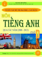 tuyển tập đề anh thi đại học cao đẳng qua các năm